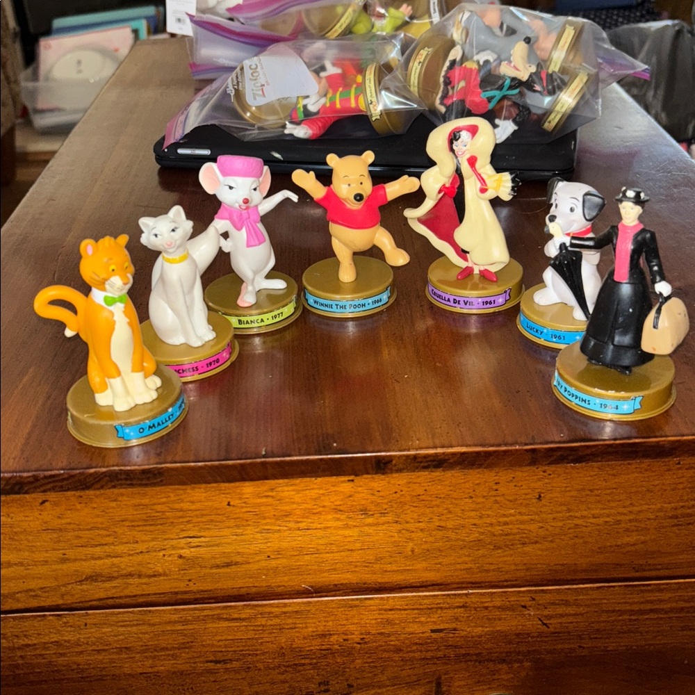Disney 100 yrs McDonald’s toys Mary Poppins Winnie the Pooh Cruella-7 total